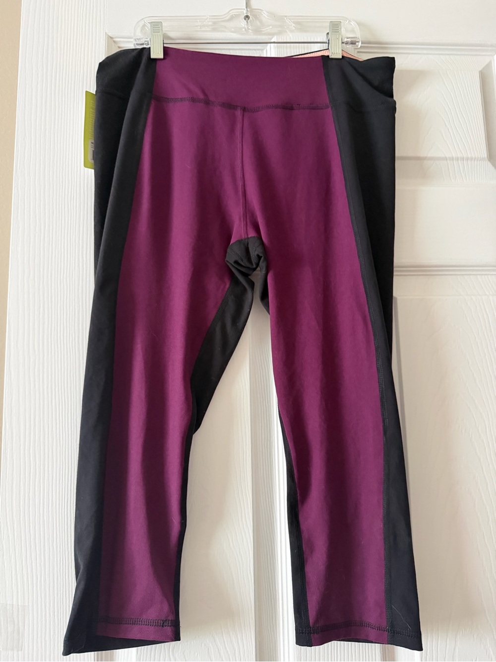 Marika Women’s Two-Tone Purple and Black Active Leggings